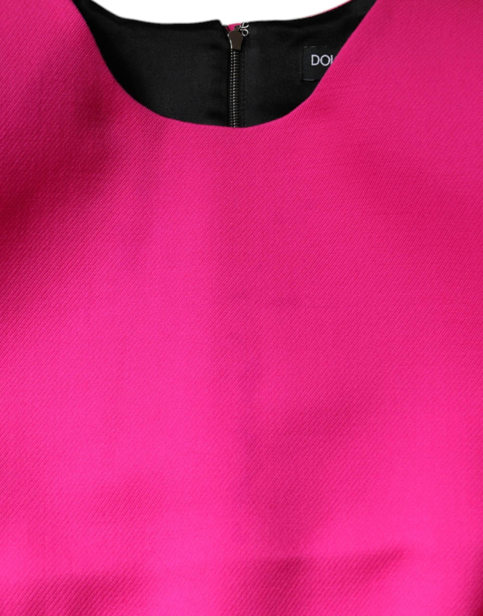 Dolce & Gabbana Pink Sleeveless Bodycon A-line Mini Dress - Hilstor