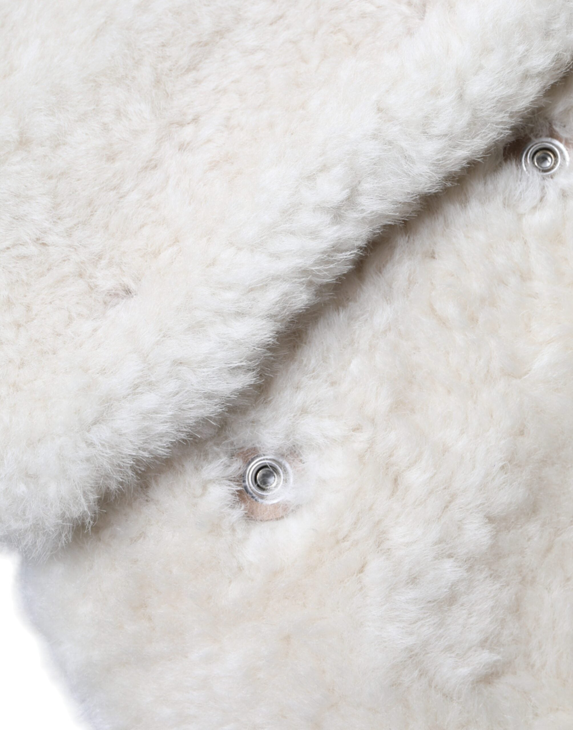 Burberry Vit WARRENFORD Shearling Läderväst Kappa Jacka