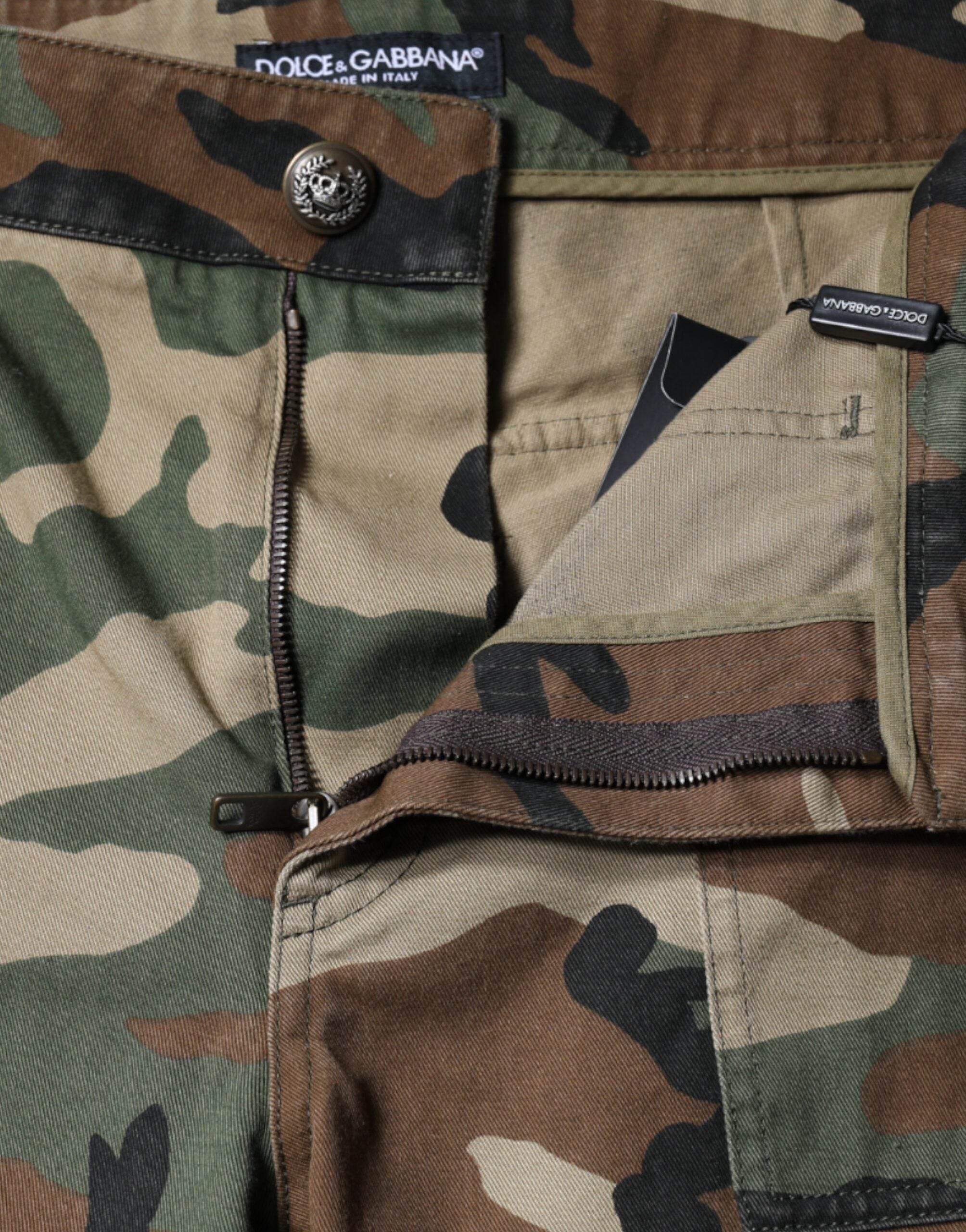 Dolce & Gabbana Multicolor Camouflage Cargo Pants - Hilstor