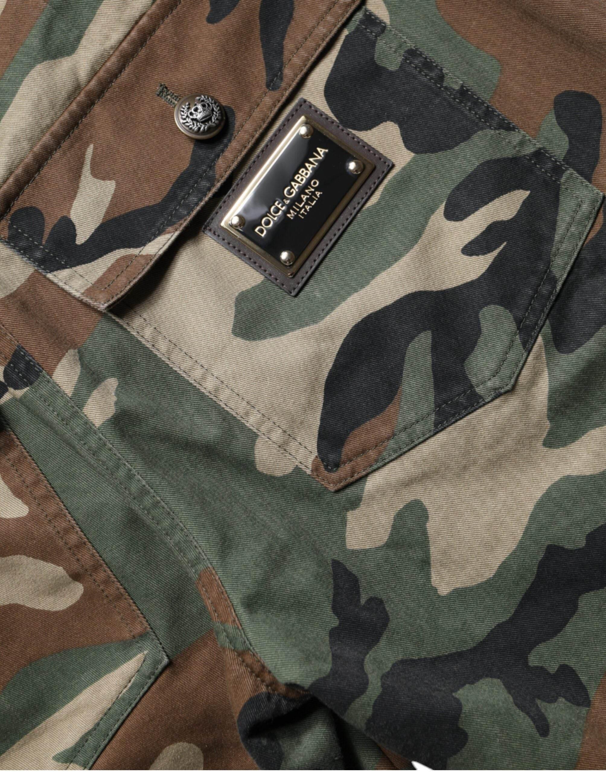 Dolce & Gabbana Multicolor Camouflage Cargo Pants - Hilstor