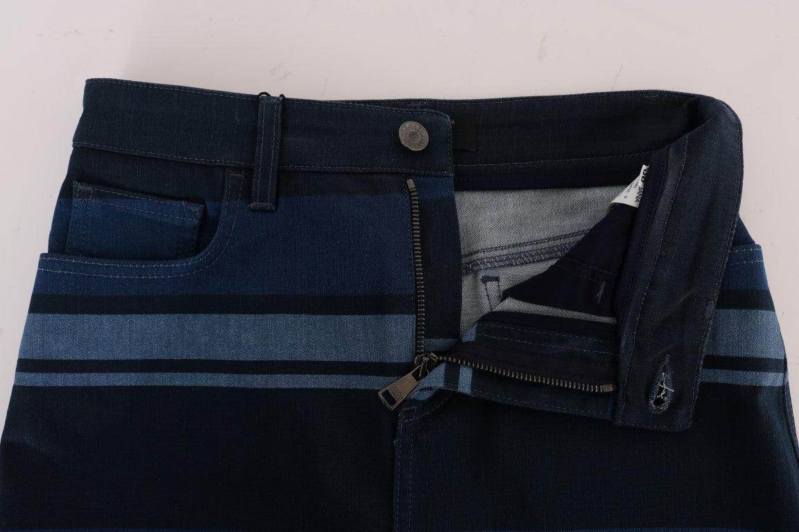 Dolce & Gabbana Chic Blue Denim Mini Skirt - Hilstor