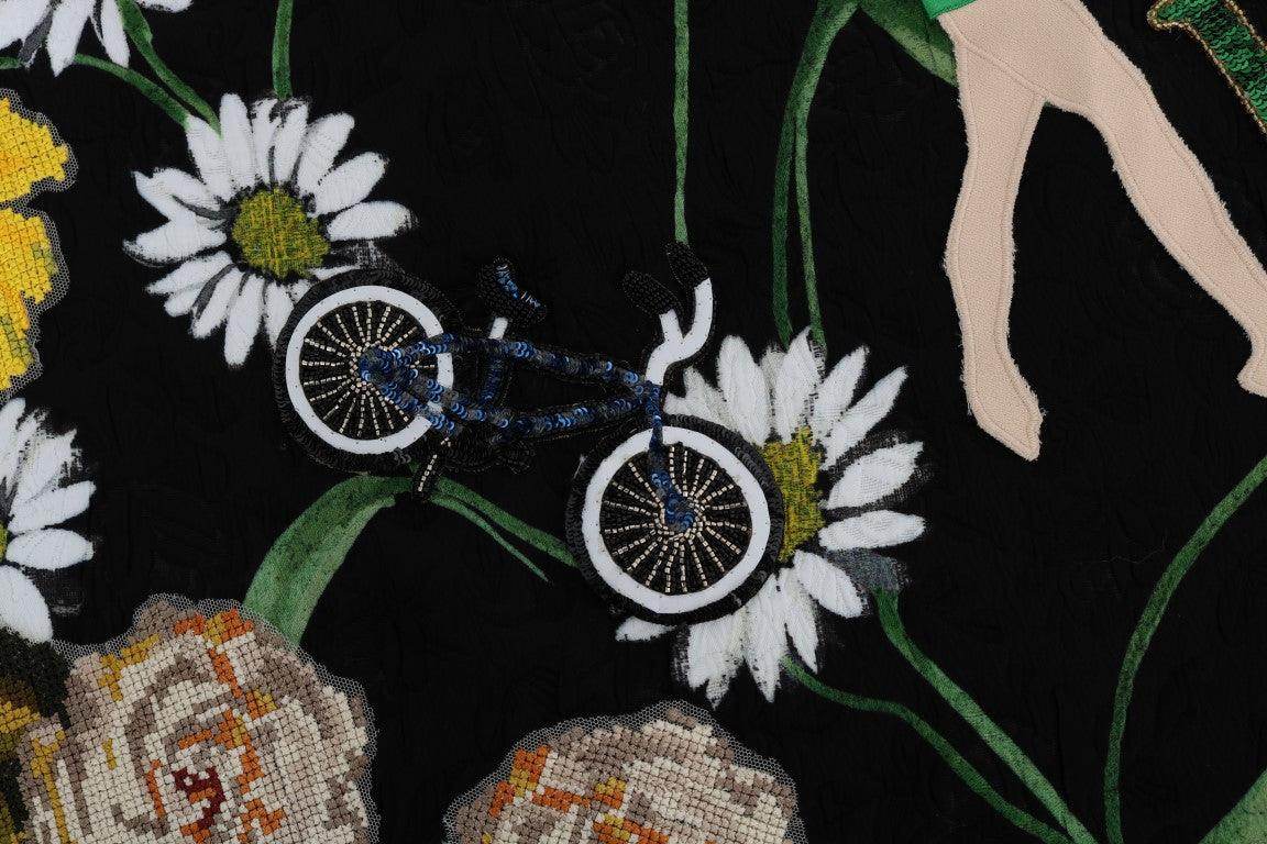Dolce & Gabbana Embellished A-Line Mid-Calf Skirt - Hilstor