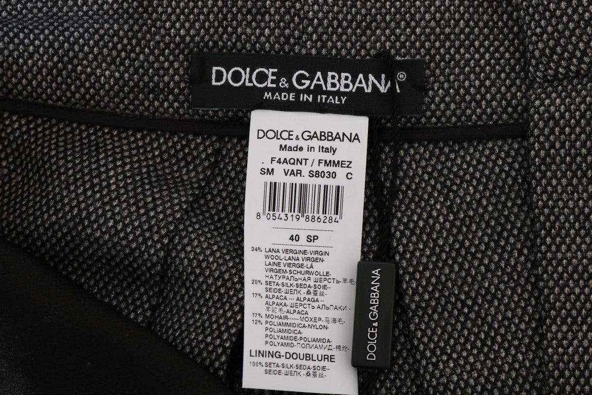 Dolce & Gabbana Chic High Waist Wool Mini Shorts - Hilstor