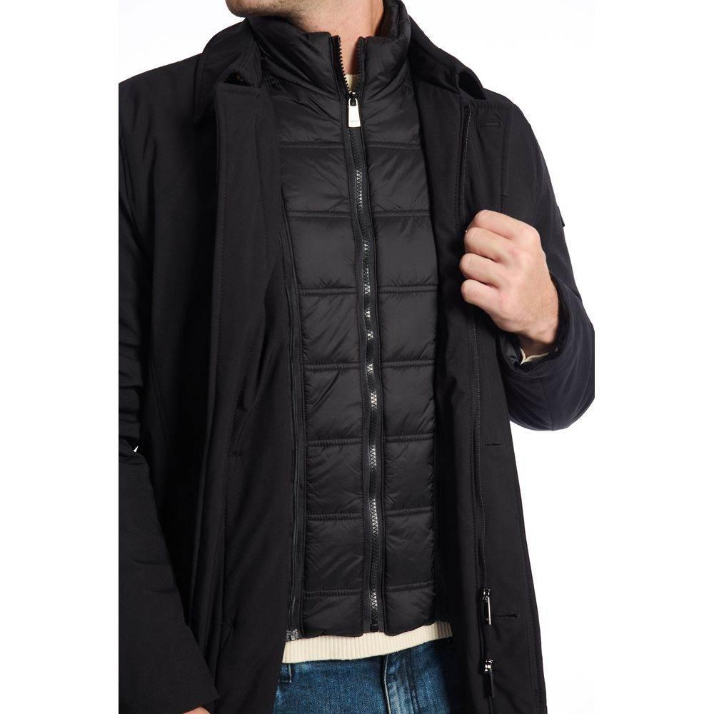 Baldinini Trend Black Polyester Jacket - Hilstor