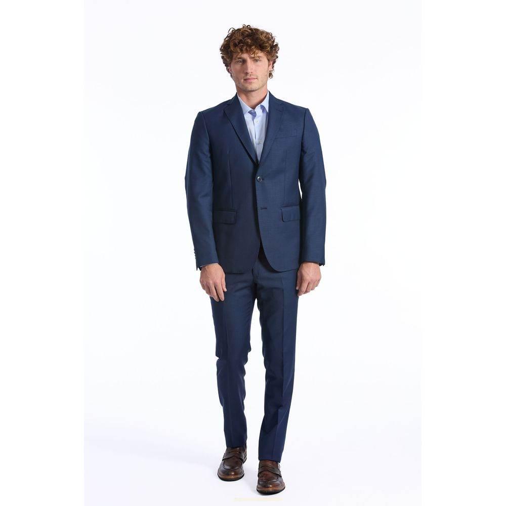 Baldinini Trend Blue Wool Men Blazer - Hilstor