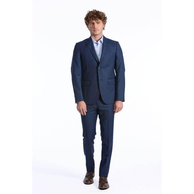 Baldinini Trend Blue Wool Men Blazer - Hilstor