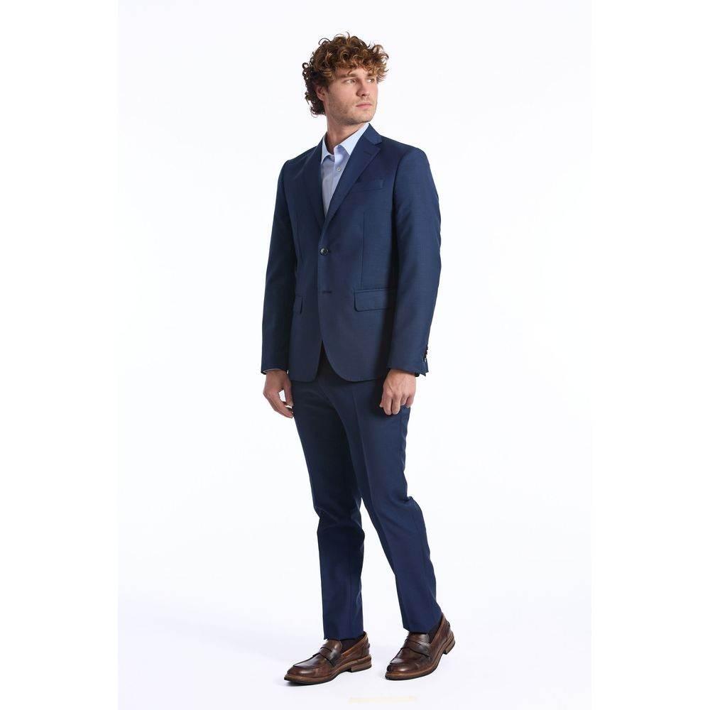 Baldinini Trend Blue Wool Men Blazer - Hilstor