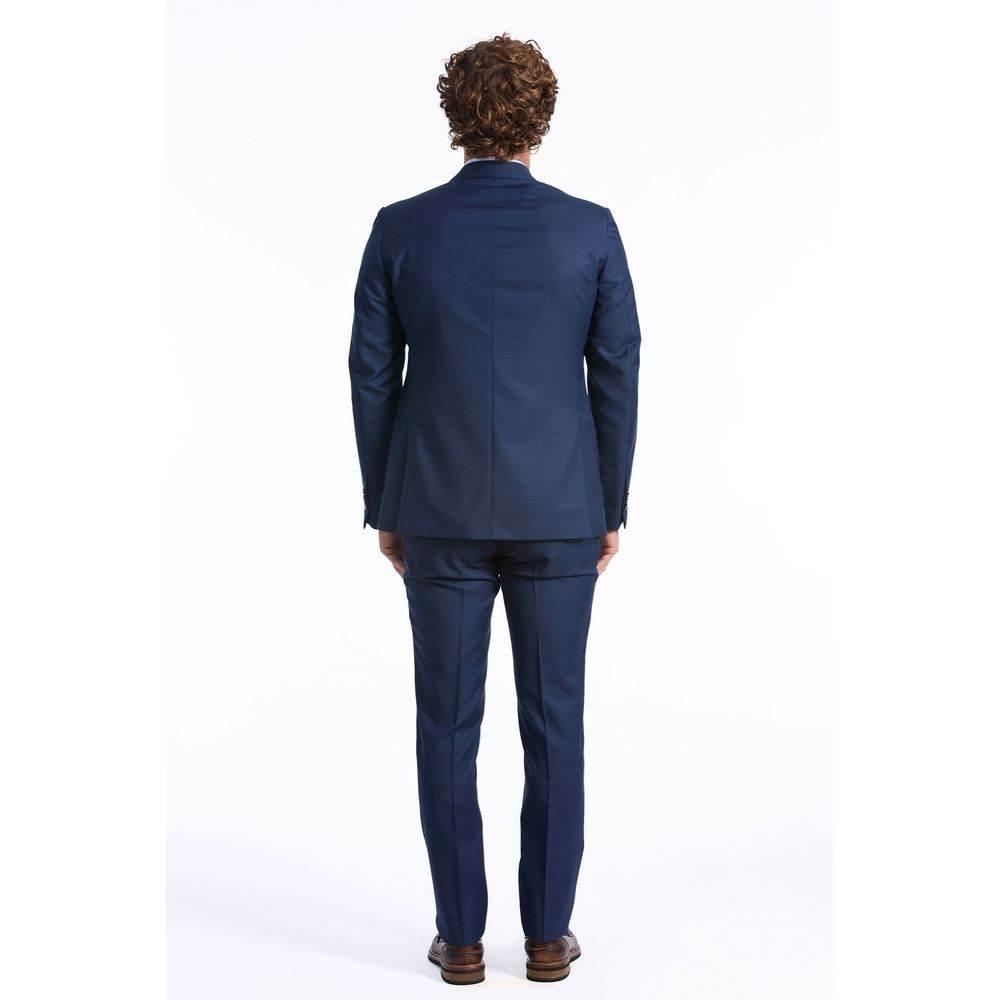Baldinini Trend Blue Wool Men Blazer - Hilstor
