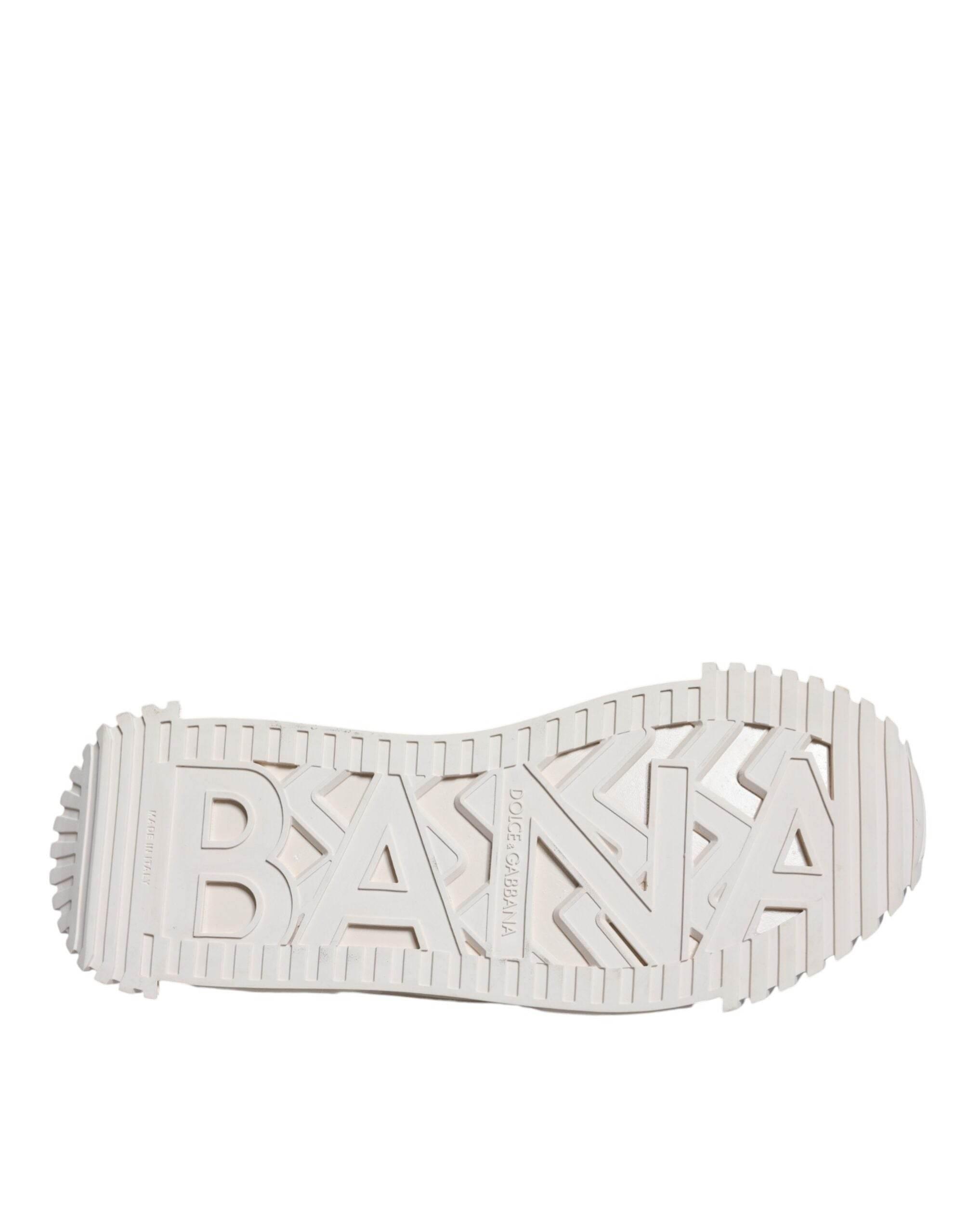 Dolce & Gabbana White Lace NS1 Low Top Sneaker Sports Shoes - Hilstor