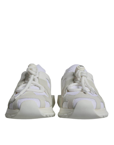 Dolce & Gabbana White Mesh Sorrento Trekking Sneakers Shoes - Hilstor