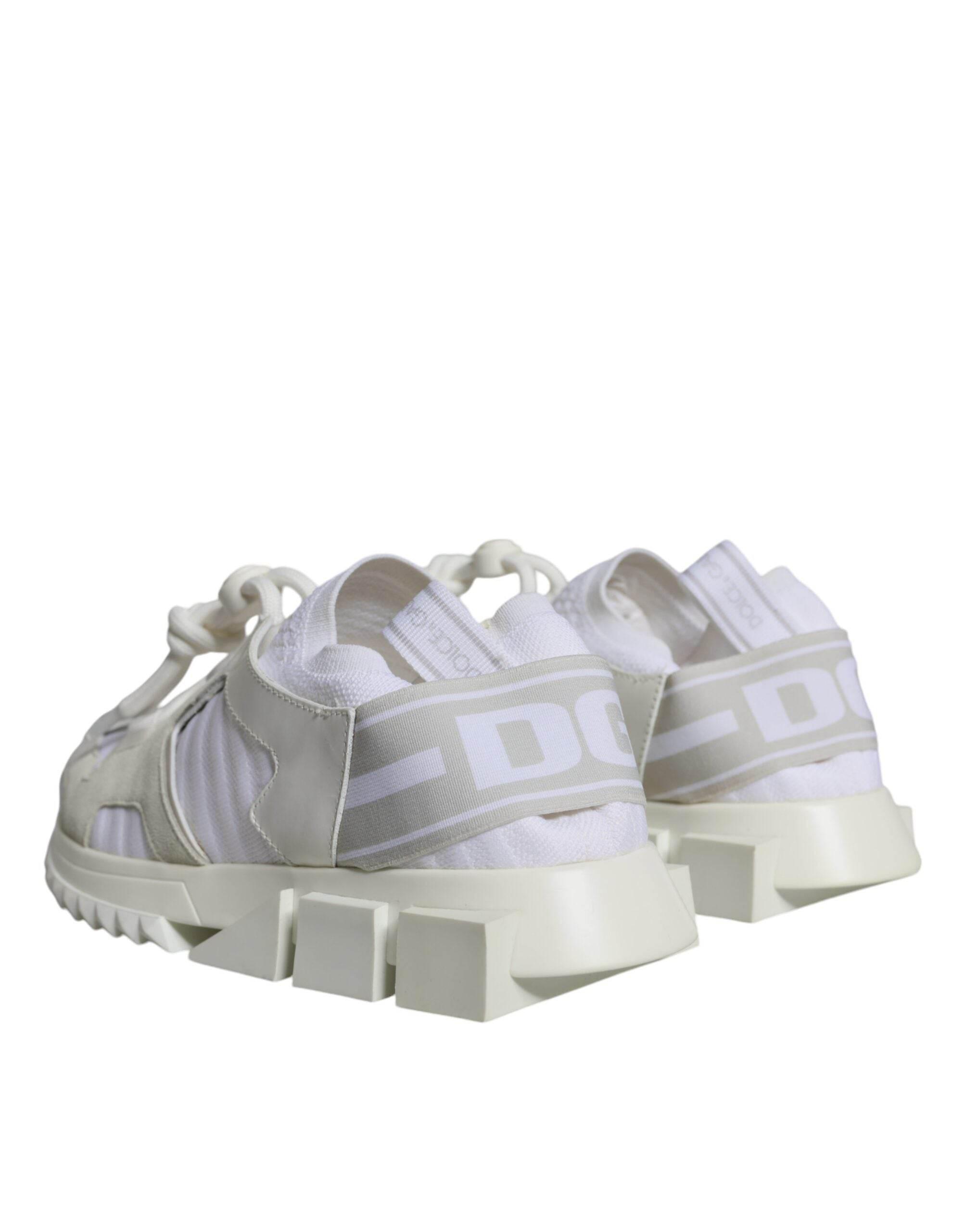 Dolce & Gabbana White Mesh Sorrento Trekking Sneakers Shoes - Hilstor