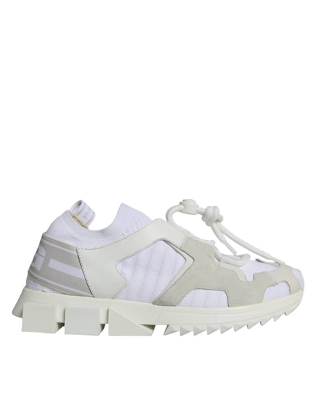 Dolce & Gabbana White Mesh Sorrento Trekking Sneakers Shoes - Hilstor