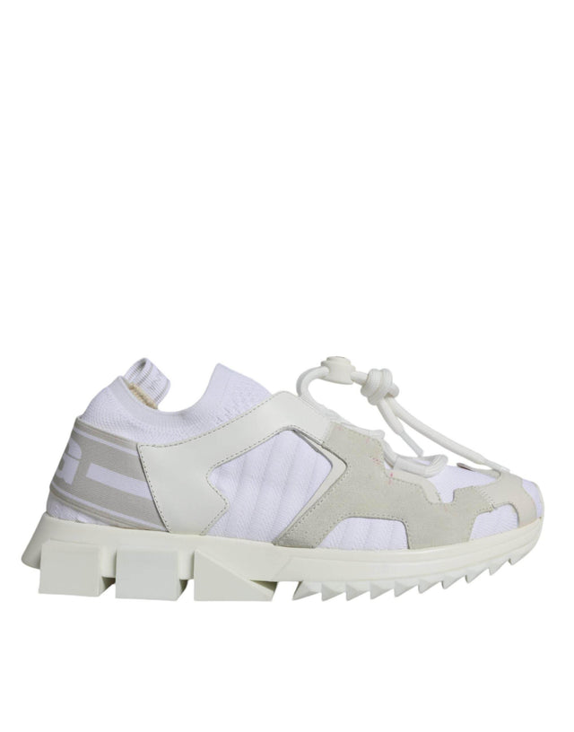 Dolce & Gabbana White Mesh Sorrento Trekking Sneakers Shoes - Hilstor