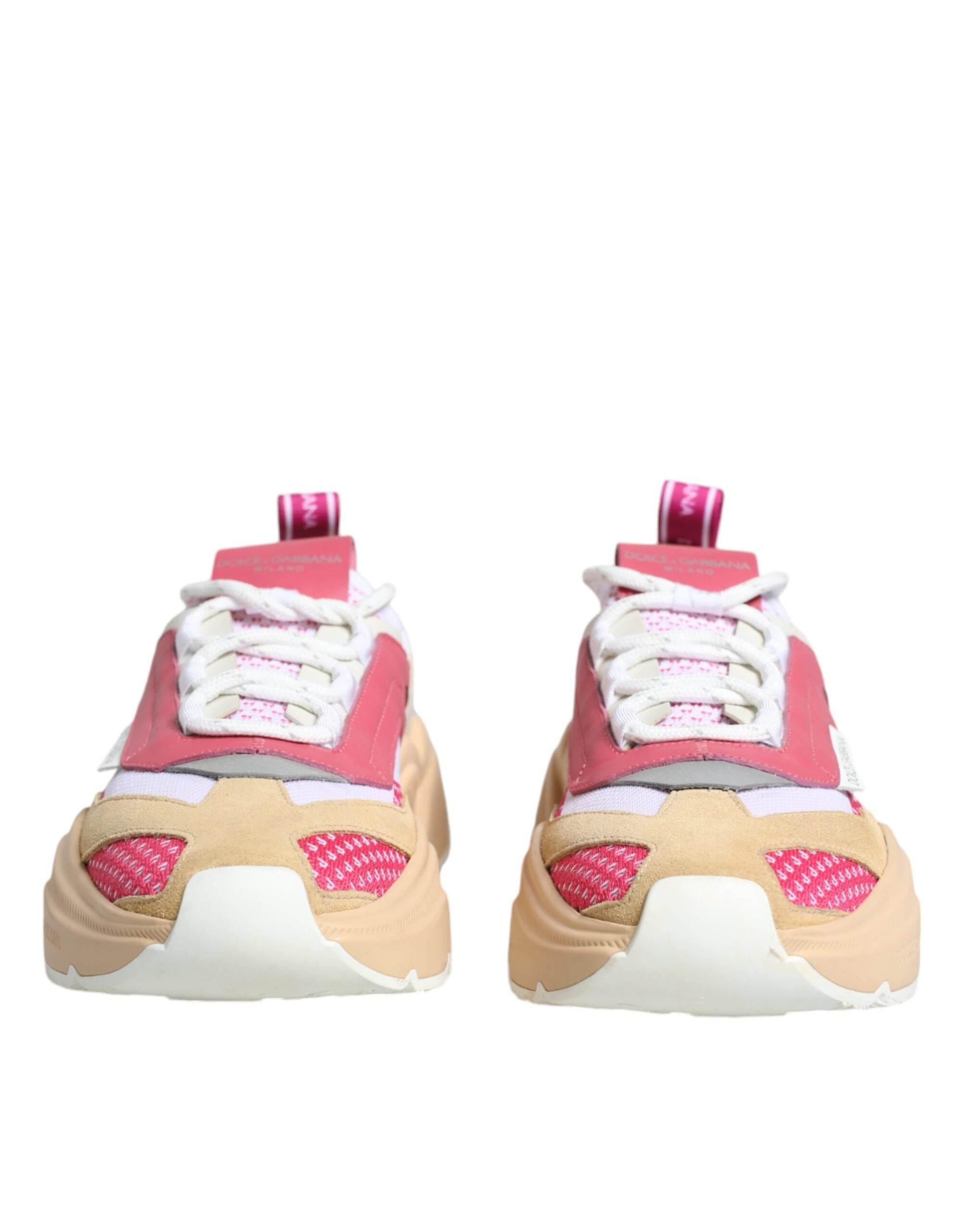 Dolce & Gabbana Multicolor Leather Daymaster Sneakers Shoes - Hilstor