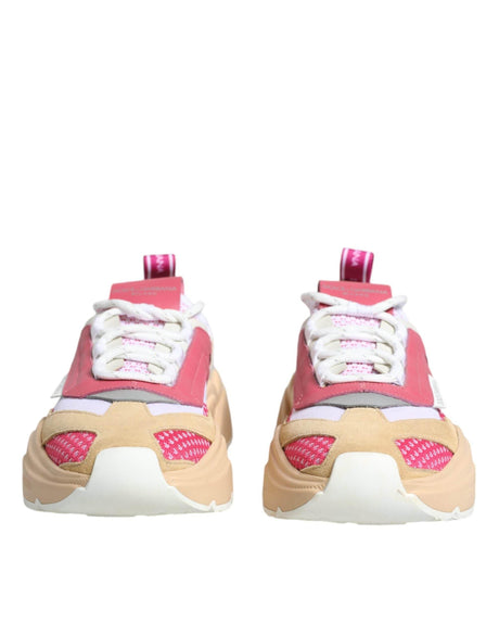 Dolce & Gabbana Multicolor Leather Daymaster Sneakers Shoes - Hilstor