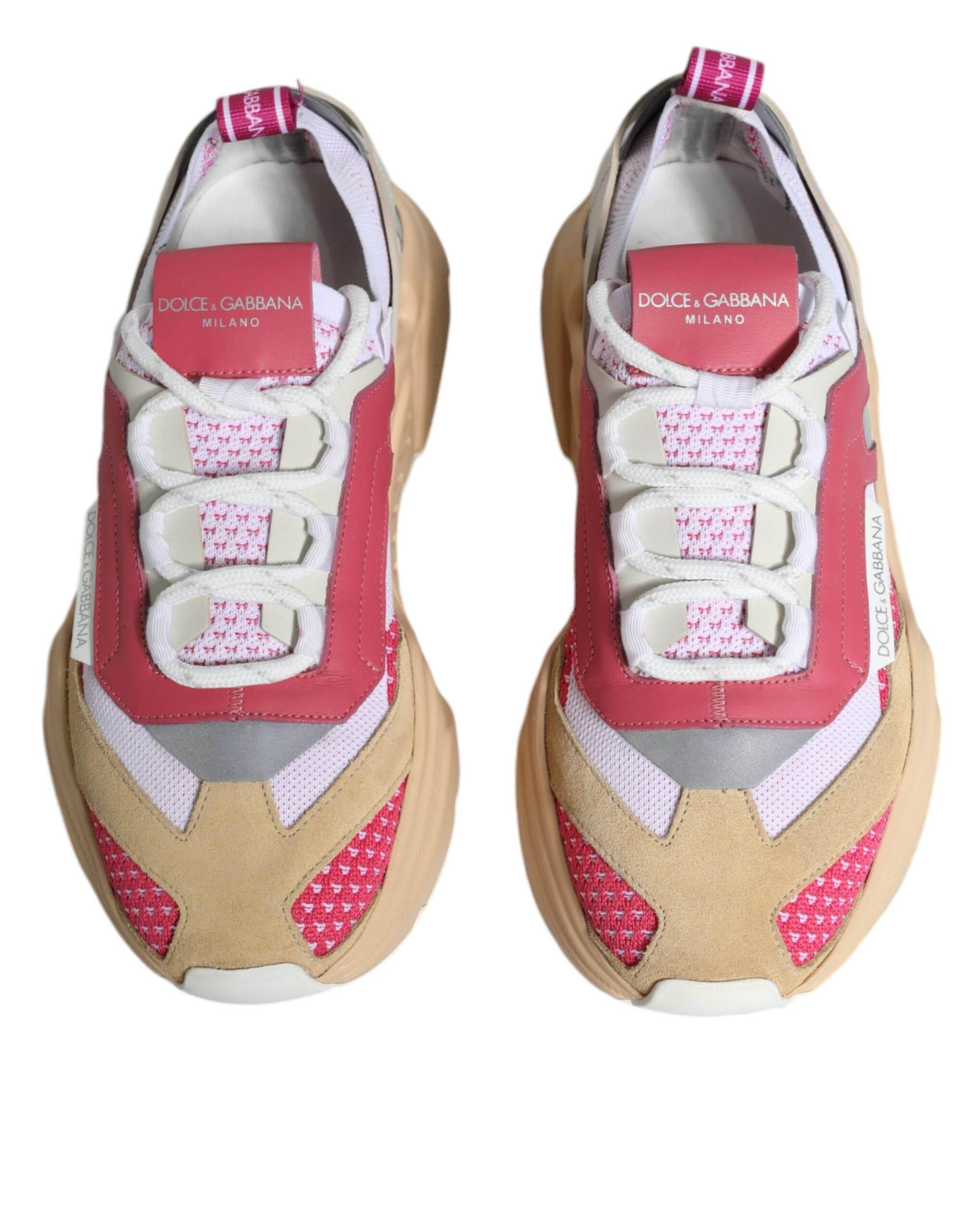 Dolce & Gabbana Multicolor Leather Daymaster Sneakers Shoes - Hilstor