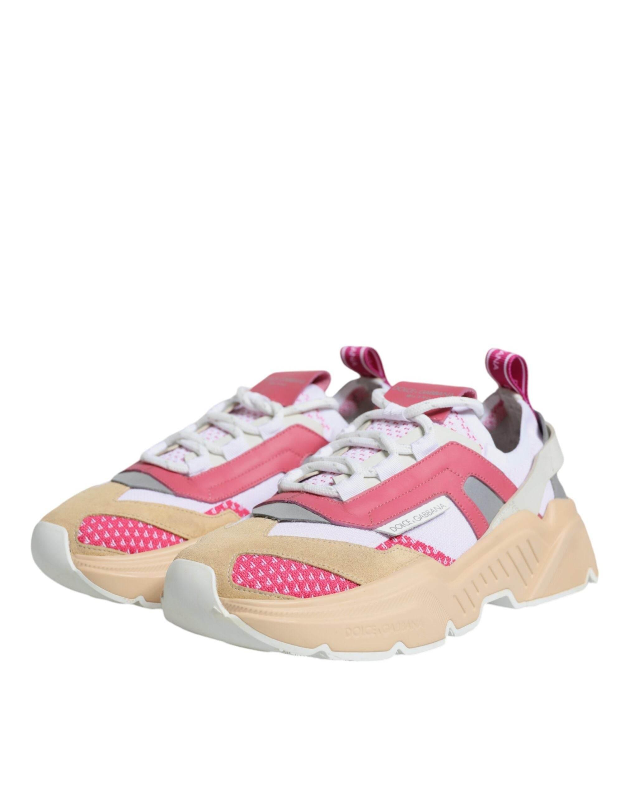 Dolce & Gabbana Multicolor Leather Daymaster Sneakers Shoes - Hilstor