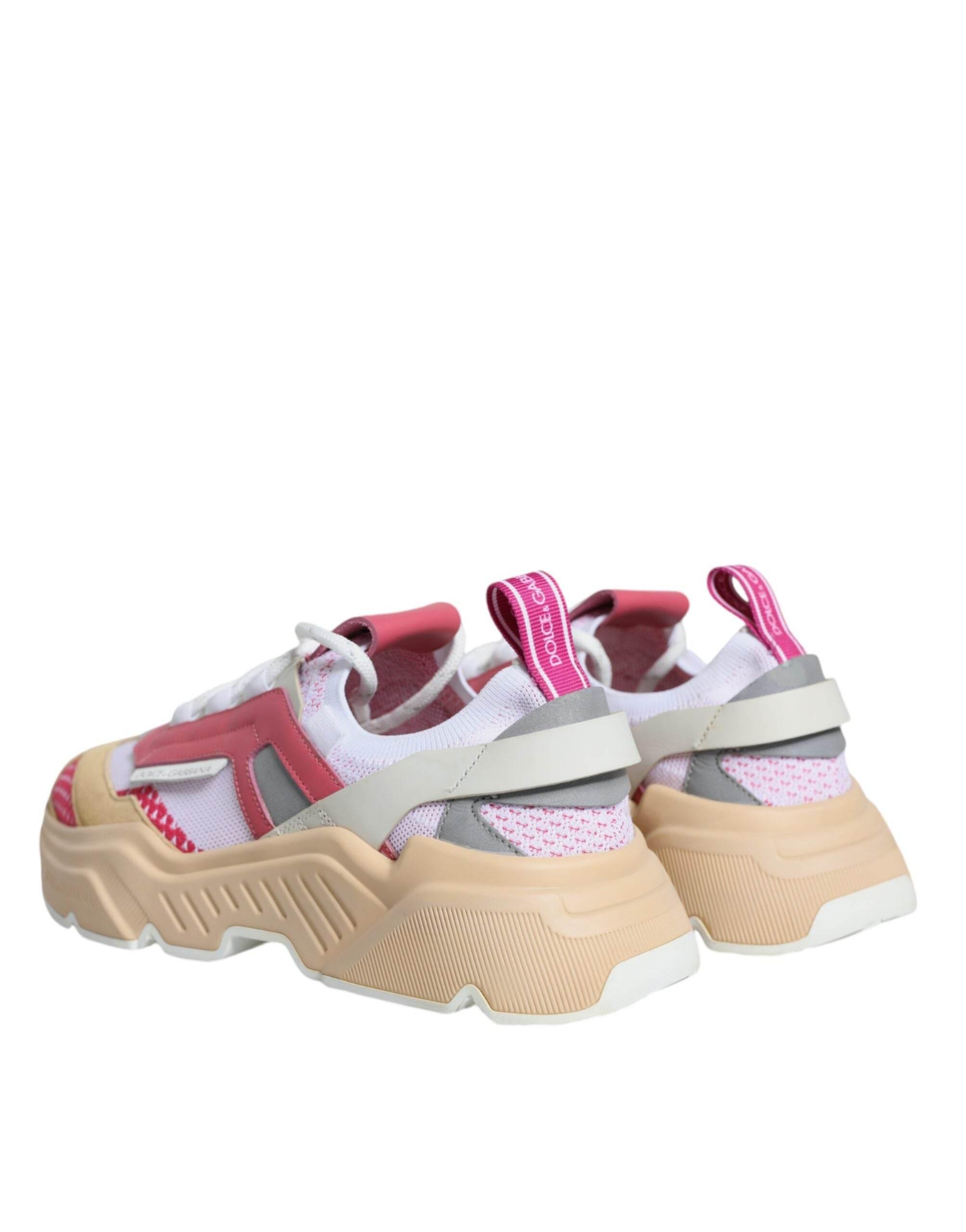 Dolce & Gabbana Multicolor Leather Daymaster Sneakers Shoes - Hilstor