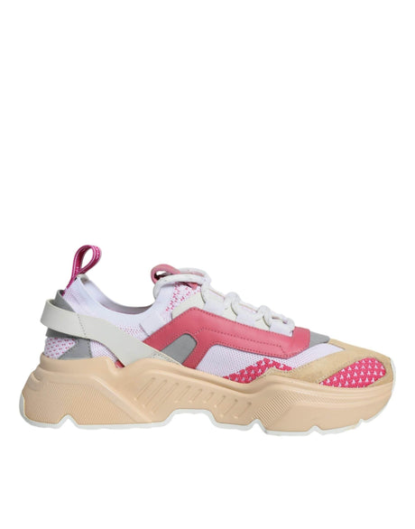 Dolce & Gabbana Multicolor Leather Daymaster Sneakers Shoes - Hilstor