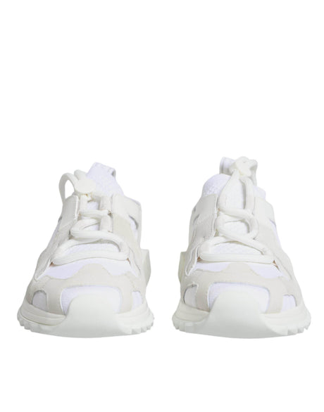 Dolce & Gabbana White Mesh Sorrento Trekking Sneakers Shoes - Hilstor