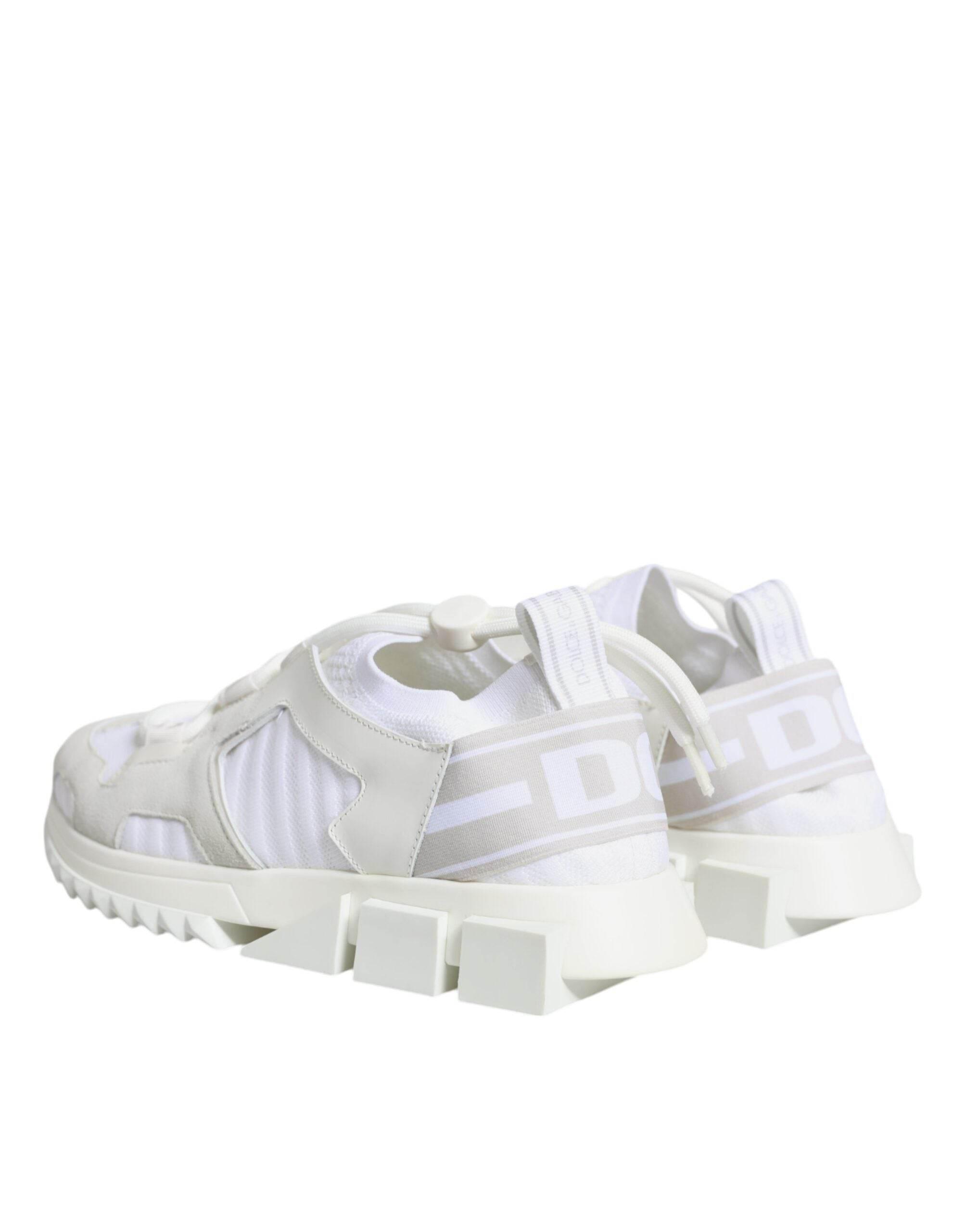 Dolce & Gabbana White Mesh Sorrento Trekking Sneakers Shoes - Hilstor