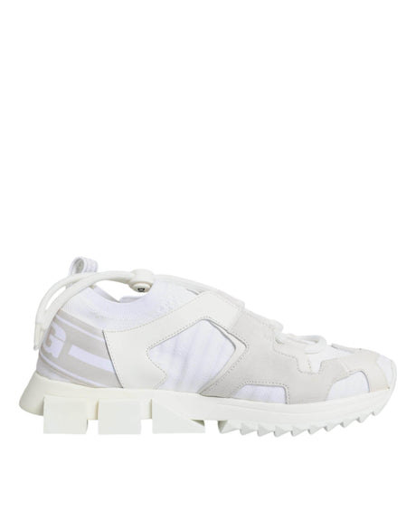 Dolce & Gabbana White Mesh Sorrento Trekking Sneakers Shoes - Hilstor
