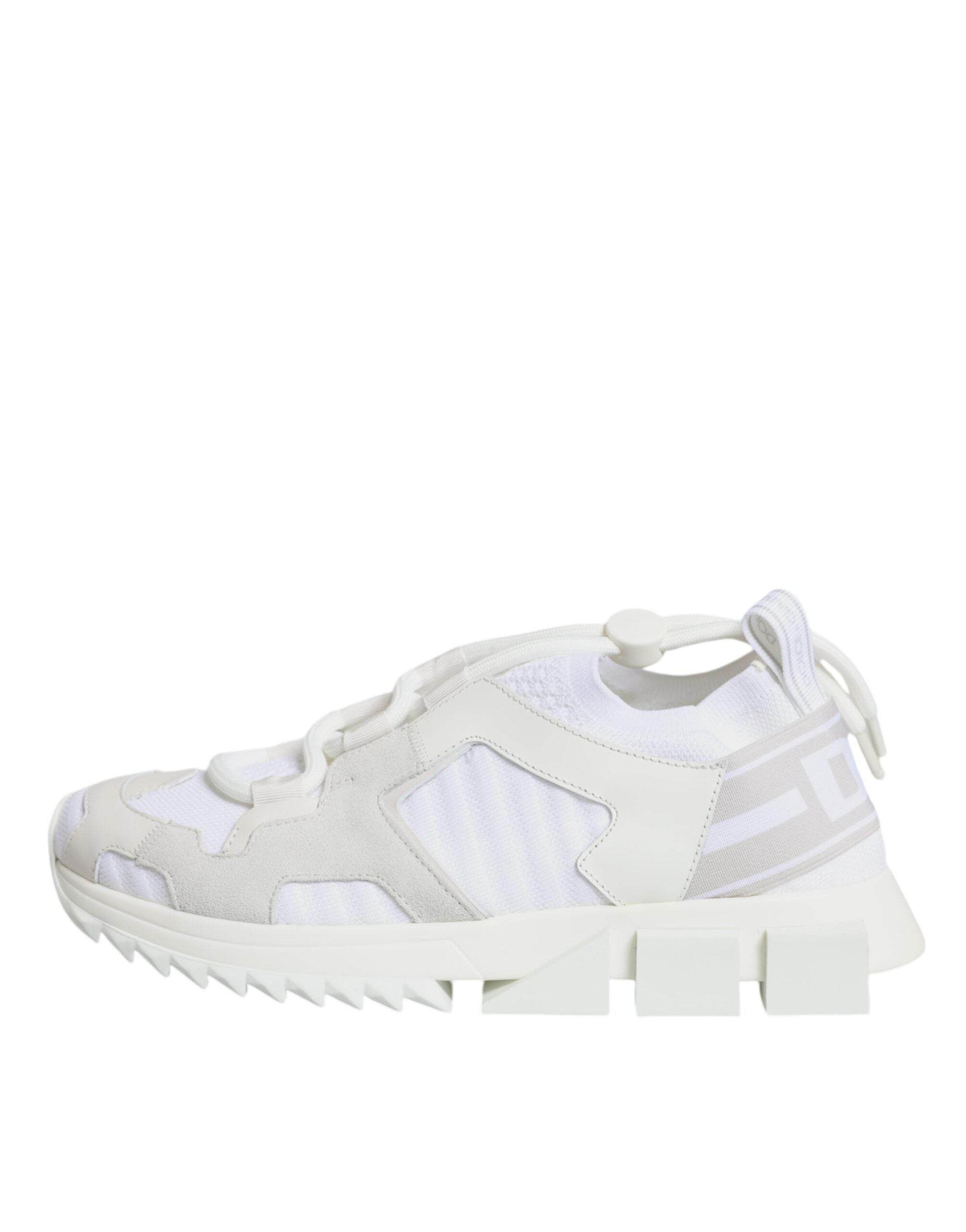 Dolce & Gabbana White Mesh Sorrento Trekking Sneakers Shoes - Hilstor