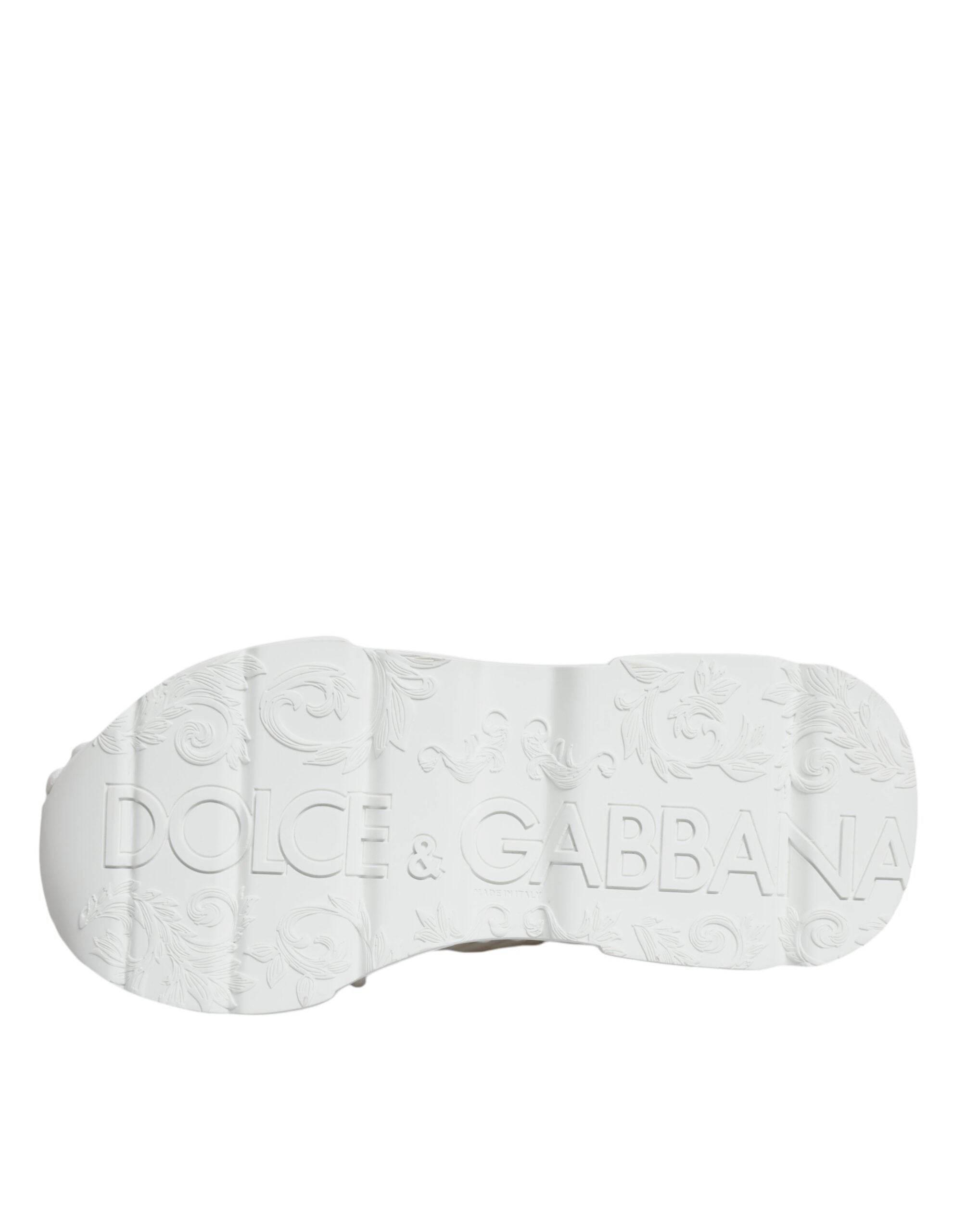 Dolce & Gabbana White Knitted Daymaster Sneakers Shoes - Hilstor