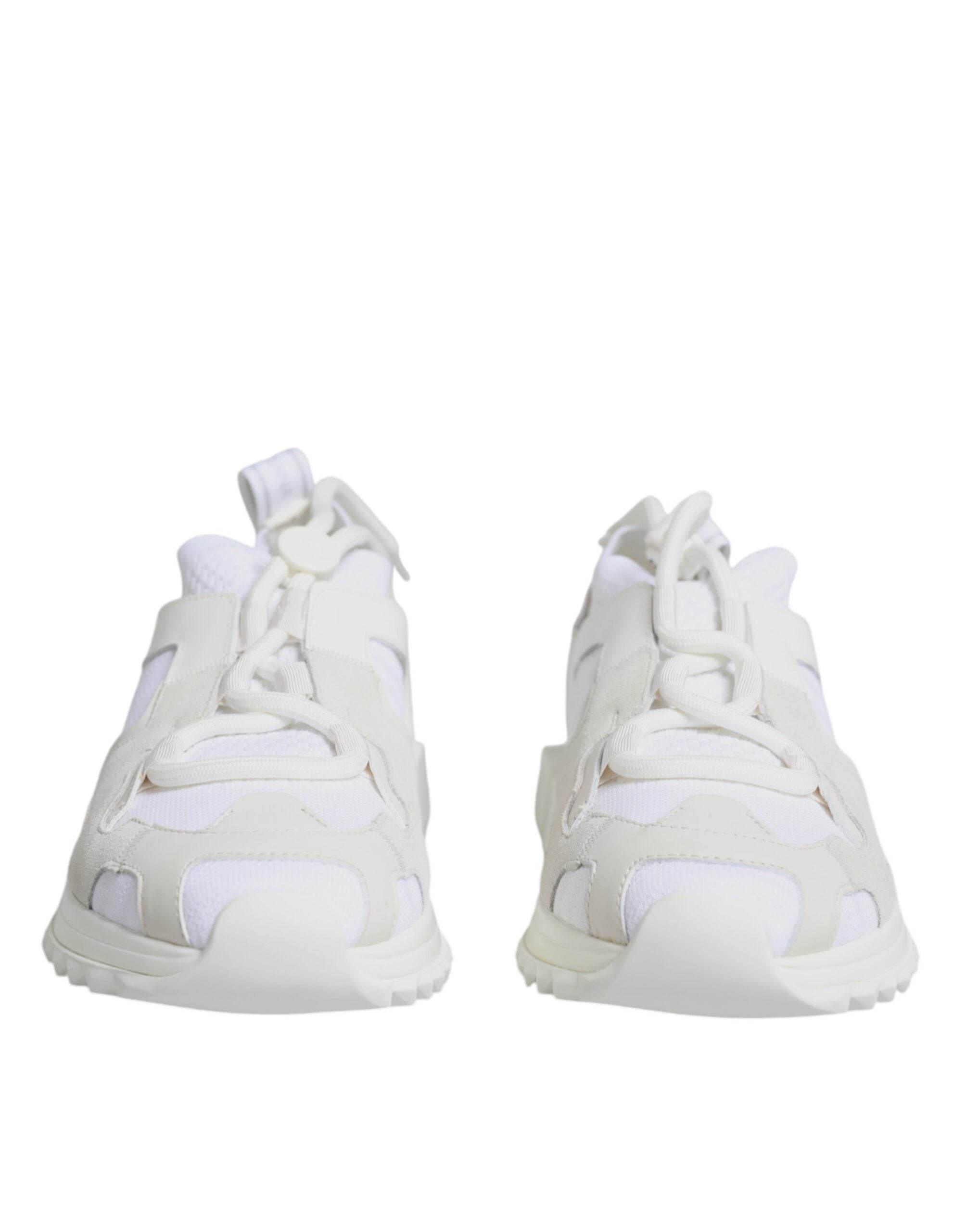 Dolce & Gabbana White Mesh Sorrento Trekking Sneakers Shoes - Hilstor