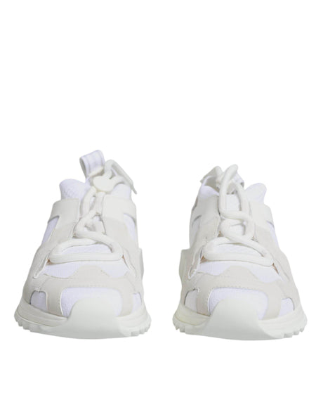 Dolce & Gabbana White Mesh Sorrento Trekking Sneakers Shoes - Hilstor