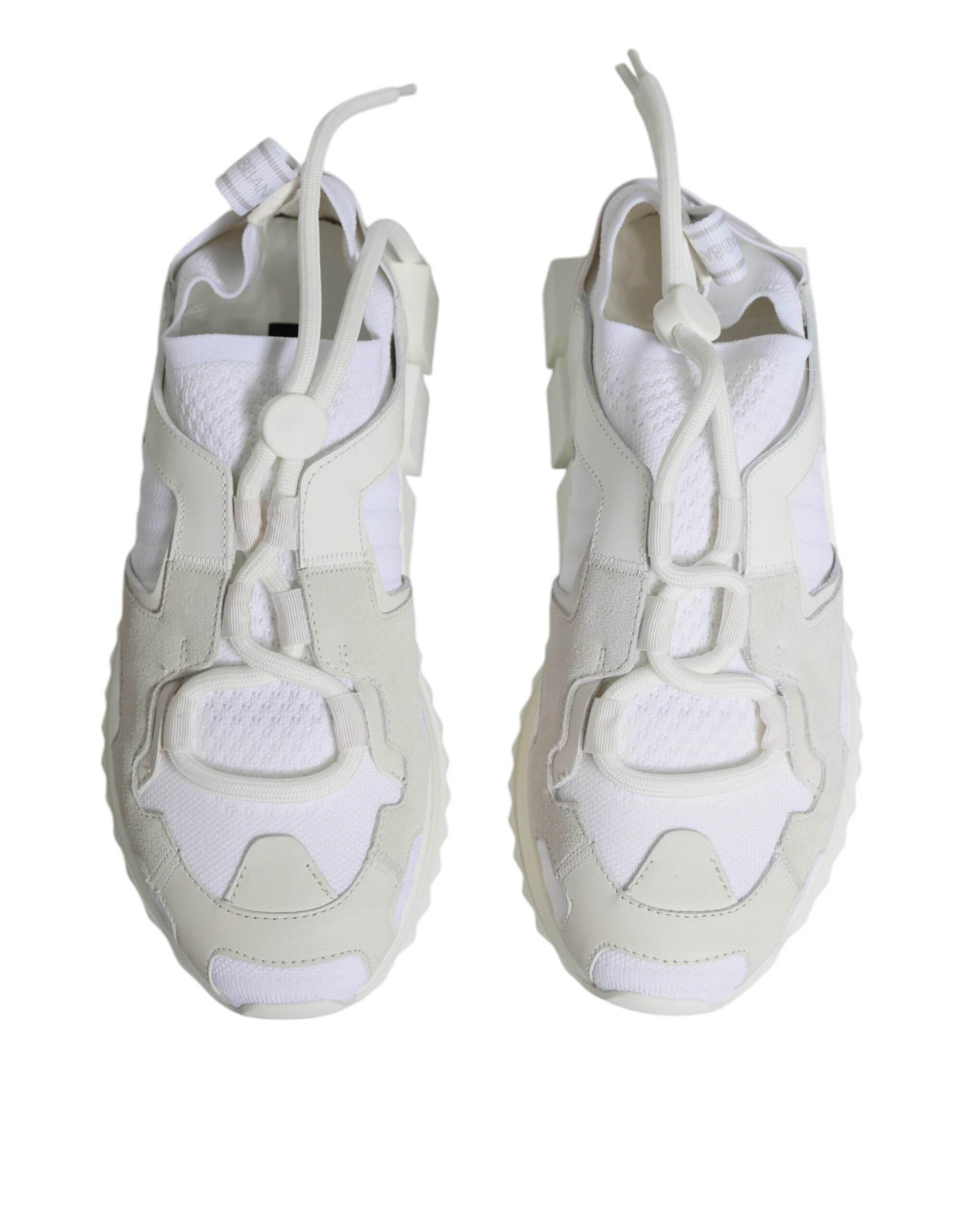 Dolce & Gabbana White Mesh Sorrento Trekking Sneakers Shoes - Hilstor