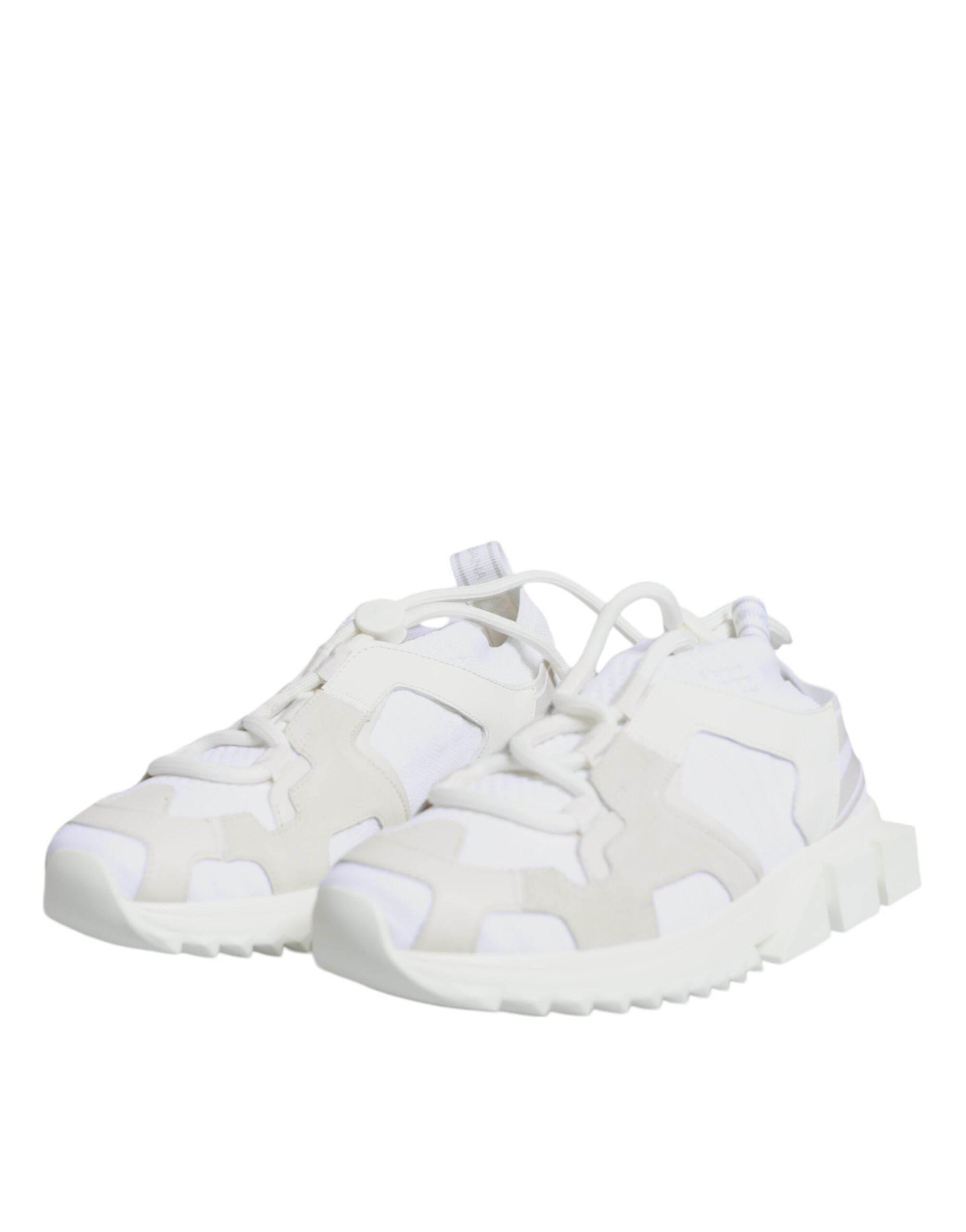 Dolce & Gabbana White Mesh Sorrento Trekking Sneakers Shoes - Hilstor