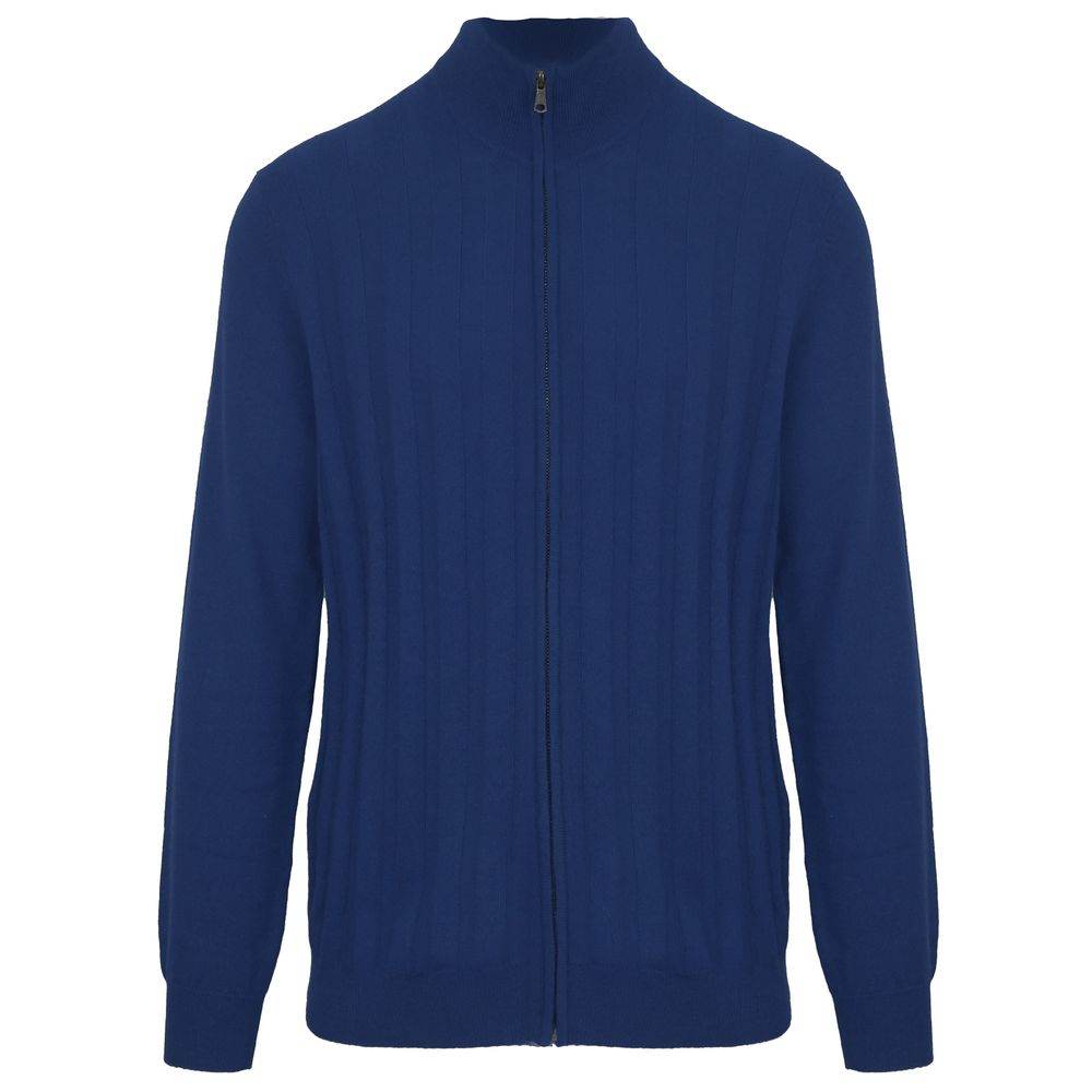 Malo Blue Wool Sweater - Hilstor