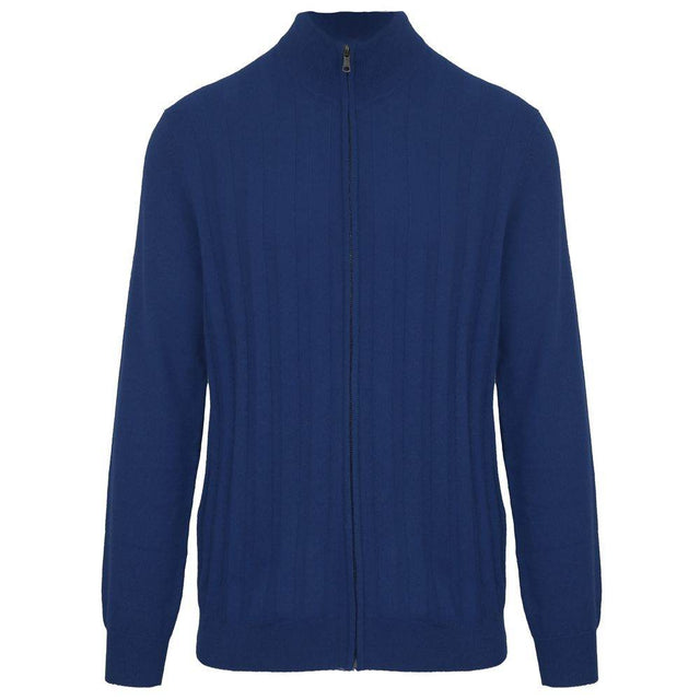 Malo Blue Wool Sweater - Hilstor