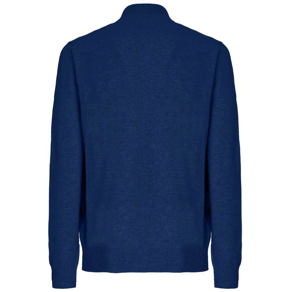 Malo Blue Wool Sweater - Hilstor