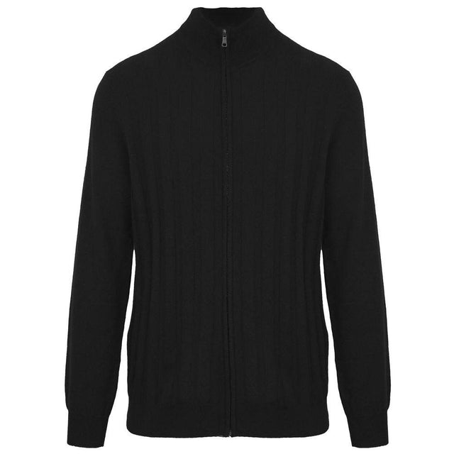 Malo Black Wool Sweater - Hilstor