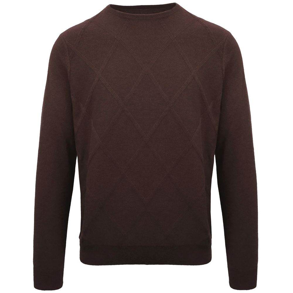 Malo Brown Cashmere Sweater - Hilstor