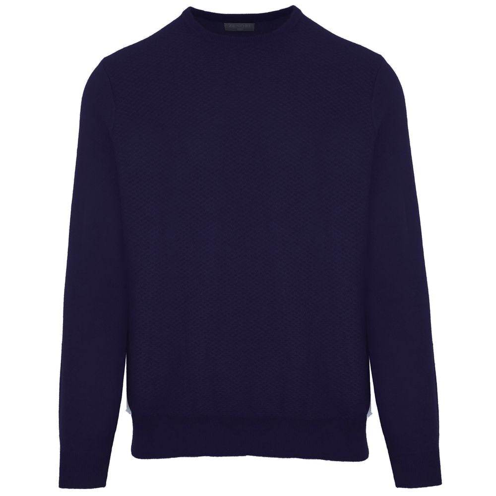 Malo Blue Wool Sweater - Hilstor