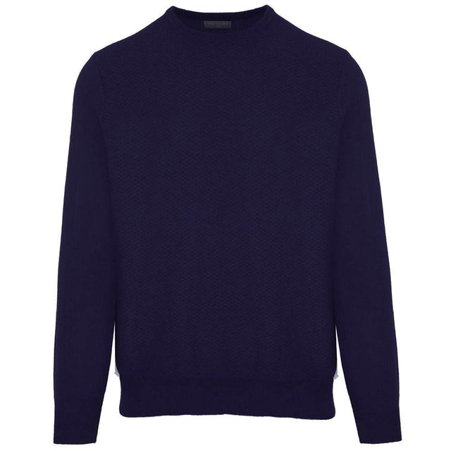 Malo Blue Wool Sweater - Hilstor