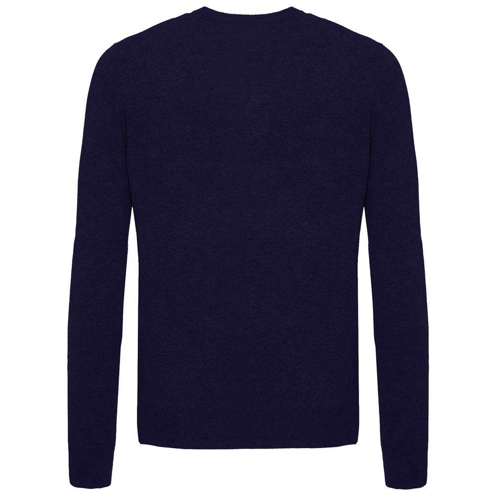 Malo Blue Wool Sweater - Hilstor