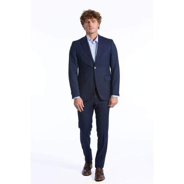 Baldinini Trend Blue Wool Men Suit - Hilstor