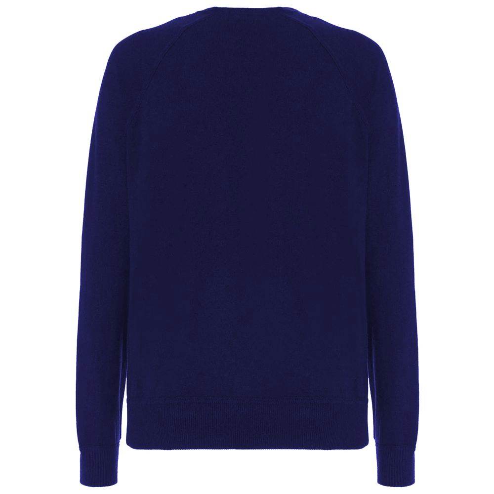 Malo Blue Wool Men Sweater - Hilstor