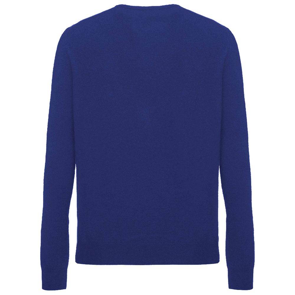 Malo Blue Wool Men Sweater - Hilstor