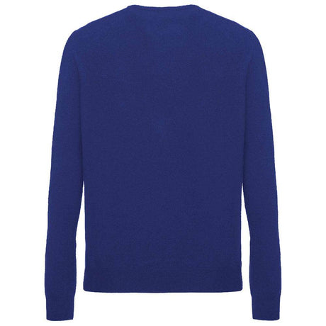 Malo Blue Wool Men Sweater - Hilstor
