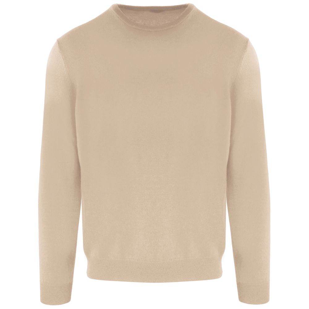 Malo Beige Wool Men Sweater - Hilstor
