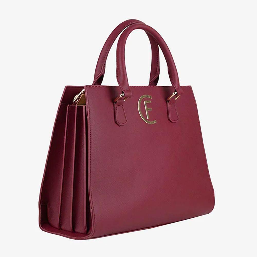 CRISTINAEFFE Red Artificial Leather Women Crossbody Bag - Hilstor