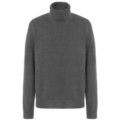 Malo Gray Wool Men Turtleneck Sweater - Hilstor