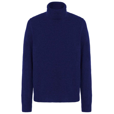 Malo Blue Wool Men's Turtleneck Sweater - Hilstor
