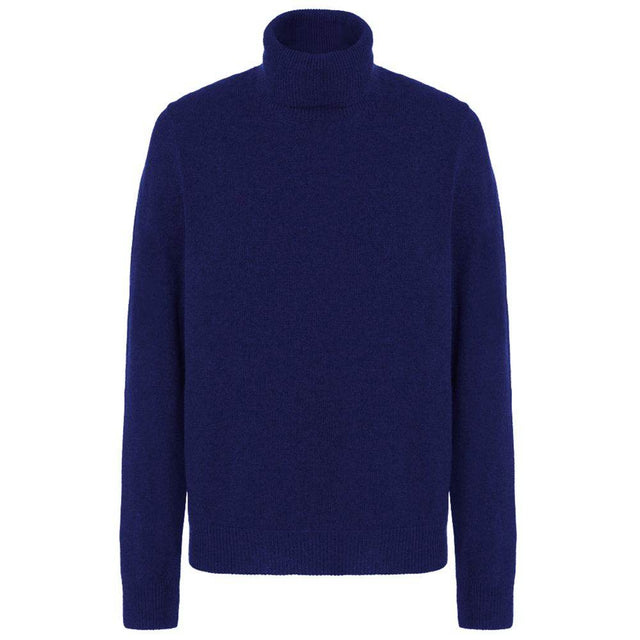 Malo Blue Wool Men's Turtleneck Sweater - Hilstor