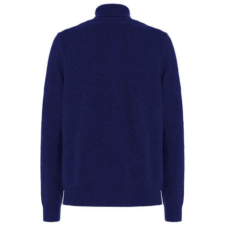 Malo Blue Wool Men's Turtleneck Sweater - Hilstor